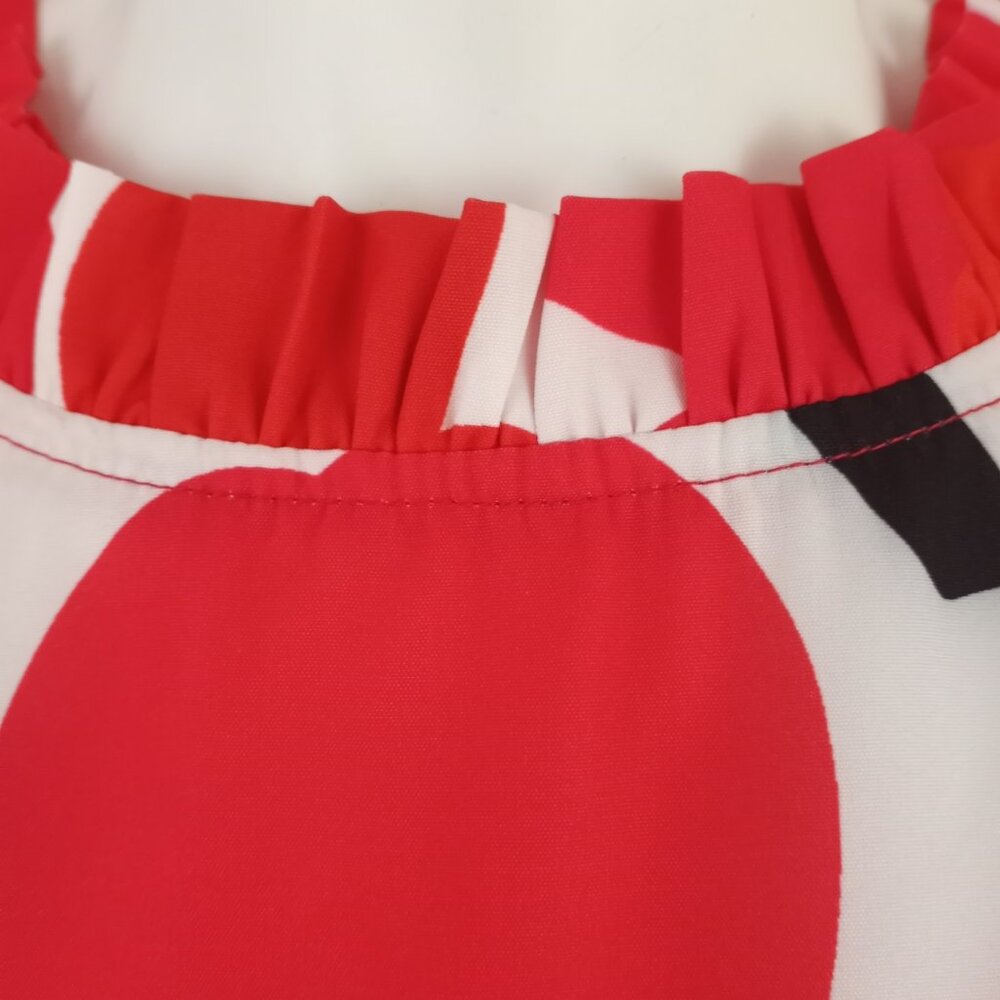Jodifl Red Floral Flower Print A-Line Mini Dress - Picture 2 of 11